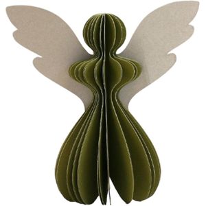 Imbarro - Decoratieve engel 'Gabriela' (Set van 2) - M - Moss Green