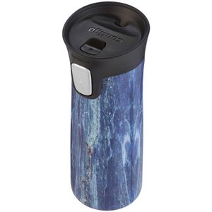Contigo Pinnacle drinkfles - Blue slate wood - 420ml