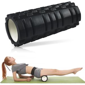 Fasciarol voor zelfmassage - Foamroller met 3D-textuur, Pilatesrol voor nek en rug (33 cm x 14 cm)