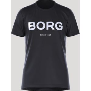 Björn Borg BB Logo Performance-  T-Shirt - Tee - Top -Sport - Heren - Maat L - Zwart