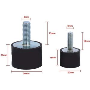 4 stuks rubberen schokdempers voor auto M6 M8 - anti-vibratie en stil blok