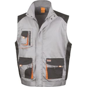 Gilet Unisex XXL (50 UK) Result Mouwloos Grey / Black / Orange 80% Polyester, 20% Katoen