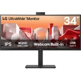 LG 34BA85QE-B computer monitor 86,4 cm (34"") 3440 x 1440 Pixels Wide Quad HD LCD Zwart