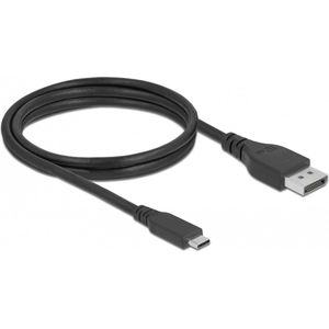 DeLOCK 86040 video kabel adapter 1,5 meter USB Type-C DisplayPort Zwart