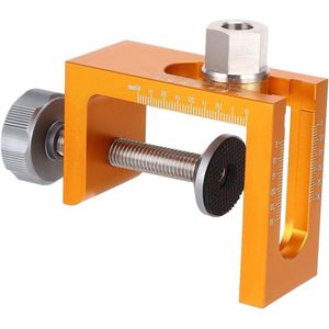 Verstelbare Pocket Hole Jig Kit - Houtbewerkingsgereedschap - 10mm Wooden Deuvel Drill Template Set - Boorgeleider en stanslocator voor Kastdeuren