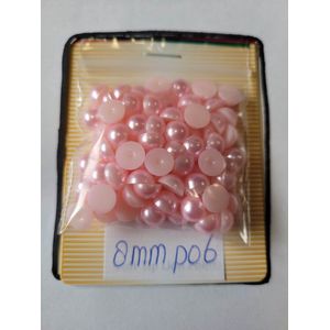 Parels voor voorwerpen (bv. beer) te beplakken - 2 zakjes - 8mm - Licht roze