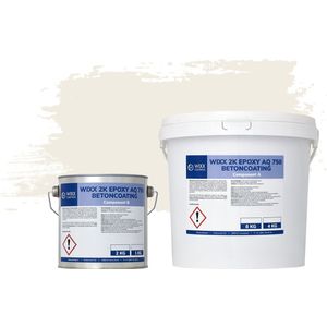Wixx 2K Epoxy AQ 750 Betoncoating - 10kg - RAL 9010 | Zuiver Wit