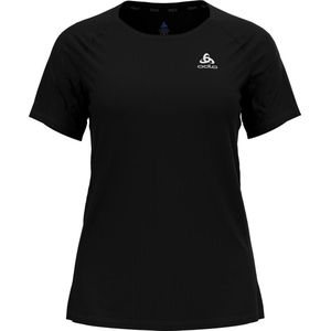 ODLO T-shirt s/s crew neck ESSENTIAL Vrouwen Sportshirt - Black - Maat L