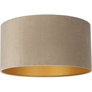 Uniqq Lampenkap velours taupe Ø 50 25 hoog