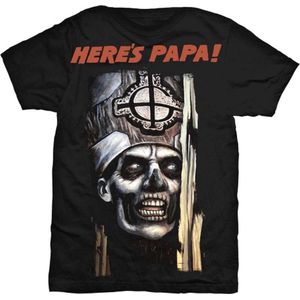 Ghost - Here's Papa Heren T-shirt - S - Zwart