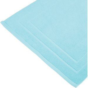 Atmosphera Badkamerkleed/badmat voor vloer - 50 x 70 cm - Aqua blauw