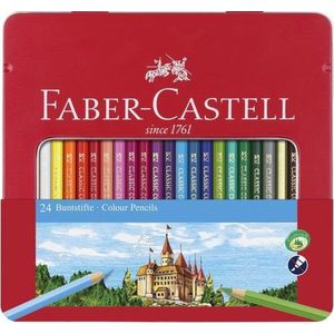 Faber-Castell kleurpotloden - Castle - blik 24 stuks - FC-115824