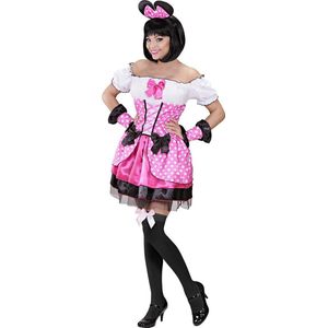 Widmann - Mickey & Minnie Mouse Kostuum - Ontwapenend Muisje Roze - Vrouw - Roze - Medium - Carnavalskleding - Verkleedkleding