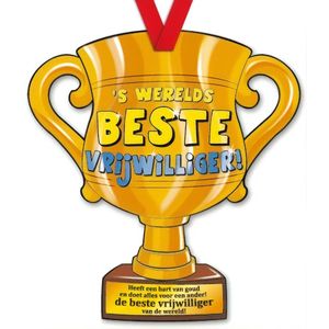 Paper Dreams | Kartonnen Trofee | 'S werelds beste vrijwilliger!