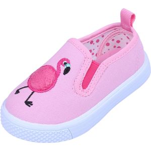 Donkerroze meisjessneakers - FLAMINGO