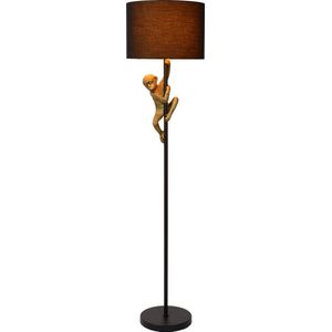 Lucide EXTRAVAGANZA CHIMP - Vloerlamp - Ø 35 cm - 1xE27 - Zwart