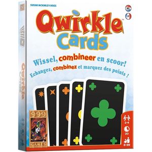 999 Games Qwirkle Cards - Vlot kaartspel voor het hele gezin - Leeftijd 8+ - 2-4 spelers - Speeltijd 20 minuten