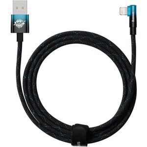 Baseus Gaming Usb To Lightning Cable 2m 20W cable - (zwart+blauw) CAVP000121