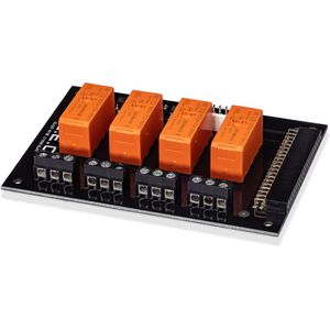 QEC - 5V 4 kanaals relais module - met hoge kwaliteit 16A 230V AC relais / 10A 25V DC - compatible met Raspberry Pi Zero Arduino Tinker Board (Easy Relay 4 + Pi Zero WH)