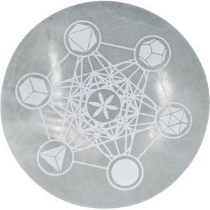 Seleniet oplaadplaat Sacred Geometry - XL