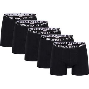 Brunotti Boxershorts - Heren Boxers - Heren ondergoed - Zwart - 5-pack - Maat XL