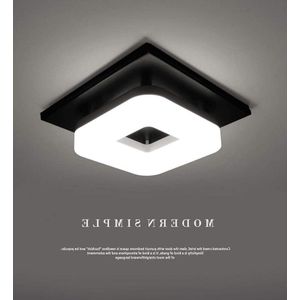 Badkamer lamp Moderne LED Plafondlamp Ijzer Opbouw Vierkante Plafondlamp Acryl Lampenkap - Badkamer Gangpad Entree Gang Balkon Plafondlampen - Wit Licht