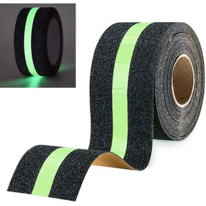 Hyber&Cara Antislip Grip Tape Gloeiend in het donker, antislip zelfklevende traptreden, hoge tractie veiligheidstape voor trappen trappen terrasplanken binnen en buiten, 50 mm x 5 m