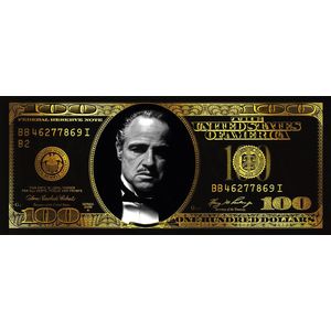 Plexiglas ""The Godfather dollar"" afmeting 200x85cm