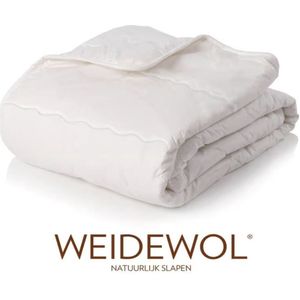 Weidewol Natuur Perkal 4-seizoenen wollen dekbed 140x200
