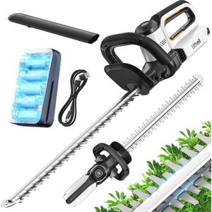 20V Accu Heggenscharen - 560mm Snoeischaar voor Struiken en Heesters met 10.000 mAh Accu