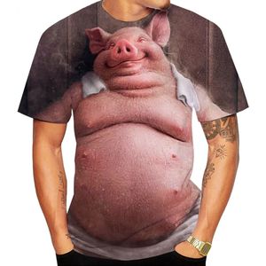 Varken Heren T-shirt - Boer - Vlees - Dik - Grappig