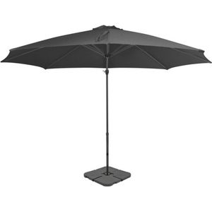 vidaXL - Parasol - met - draagbare - voet - antracietkleurig