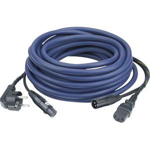 Dap Audio FP0810 Schuko/XLR female naar IEC/XLR Male kabel 10 Meter