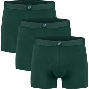 A-dam Falco - Boxershort (Multipack 3 Stuks) - Katoen - Onderbroek - Ondergoed - Heren - Donkergroen - S