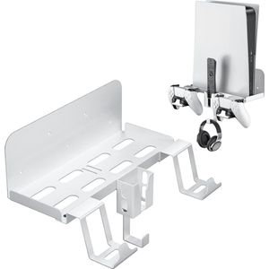Premium muurbeugel geschikt voor PS5 - Accessoires - Kabelbinders - Organizer - Wandbeugel geschikt voor PS5 console controller en koptelefoon - Oplaadstation