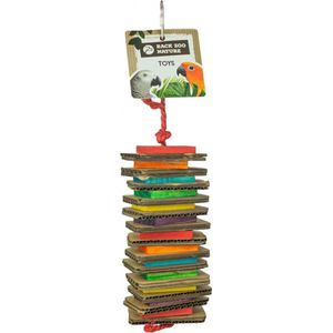 Back Zoo Nature Shredding Slices Medium - speelgoed voor papegaaien - sloopspeelgoed - hout - papegaai - speeltje