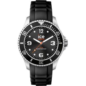 Ice Watch ICE steel - Black forever 020360 Horloge - Siliconen - Zwart - Ø 35 mm