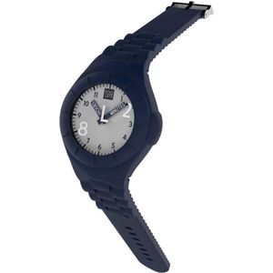 TOO LATE - siliconen horloge - MASH UP LORD REG - Ø 40 mm - blue jeans