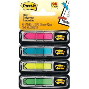Post-it® Index Pijltjes - Helderblauw, Heldergroen, Roze, Geel