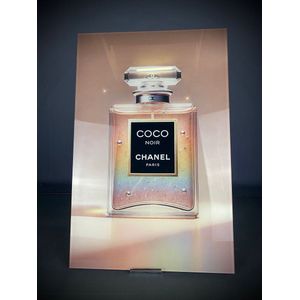 Coco Nior Chanel op plexiglas 60x9cm