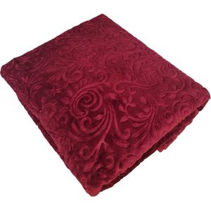 Uni Woondeken - Luxe deken - 220x160cm - Bordeaux