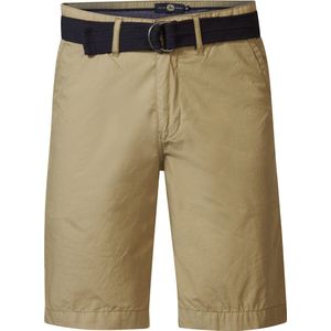 Petrol Industries - Heren Chino Short met Riem Tropicana - Bruin - Maat XS