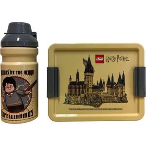 Lego Lunchset Harry Potter - Broodtrommel & Drinkfles - Zweinstein