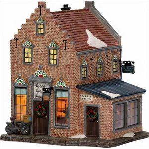 Kerstdorp Sneek bakkerij de Haan - met LED - 16,7 x 17,6 x 18,9 cm - kerstdorp huisje