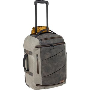 CabinMax Handbagage Rugzaktrolley - Trolley Rugzak 44L - 55x40x20 cm- Laptoptas - Manhattan - Grijs/Geel  (MANHATTAN)