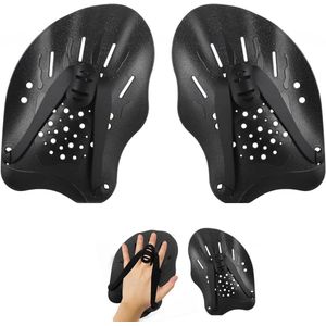 Allecto Plus - Zwempeddels voor hand zwemmen - Uniseks peddels met verstelbare riem - Zwemtraining - Zwemhouding correctie - Armspieren training