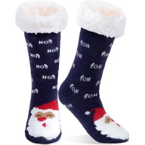 JAXY - Huissokken Dames - Verwarmde Sokken - Anti Slip Sokken - Huissokken - Bedsokken - Warme Sokken - Kerstcadeau Voor Vrouwen - Thermosokken - Dikke Sokken - Fluffy Sokken - Kerstsokken Dames en Heren - Kerstman