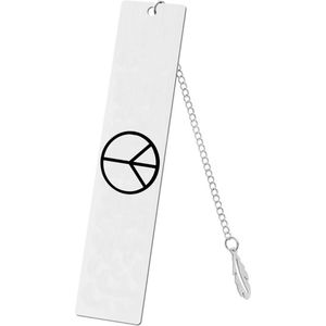 Akyol - peace boekenlegger - Peace - peace teken - gegraveerde sleutelhanger - cadeau - gepersonaliseerd - vrede - sleutelhanger met naam