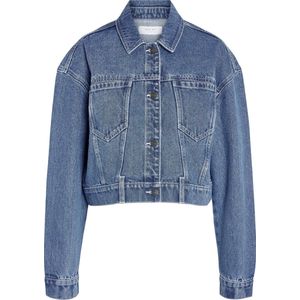 Noisy May NMRONJA L/S CROP DNM JACKET VI433MB NOOS Denim jas blauw S - Katoen - Street wear