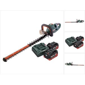Metabo HS 18 LTX BL 75 accu heggenschaar 18 V 75 cm borstelloos + 2x accu 5,5 Ah + lader